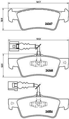 A.B.S. P 85 068 BREMBO BREMSBELÄGE, RICHTUNGSGEBUNDEN Bremsbelagsatz, Scheibenbremse